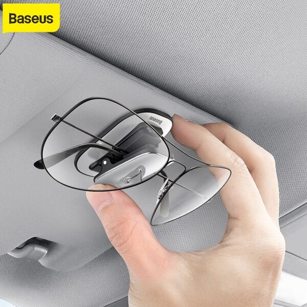 Baseus-Soporte Universal para gafas de sol, Clip de almacenamiento para coche.
