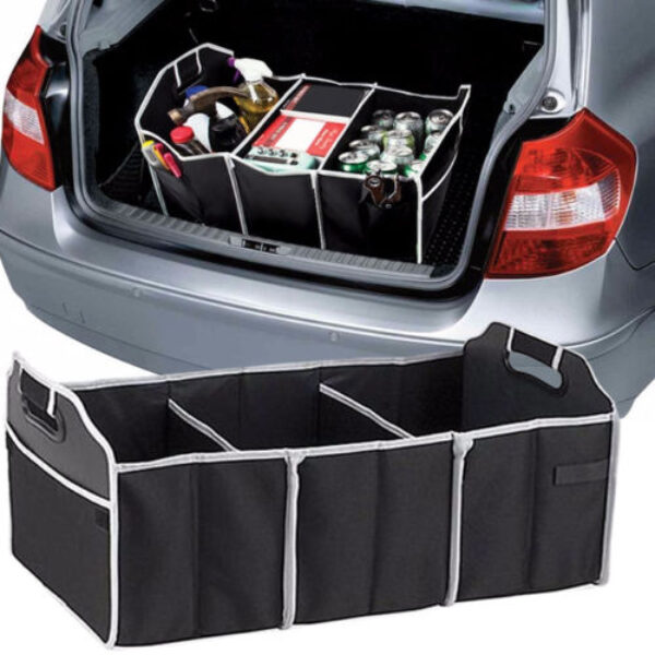 Caja de almacenamiento plegable para coche, organizador de herramientas multiusos