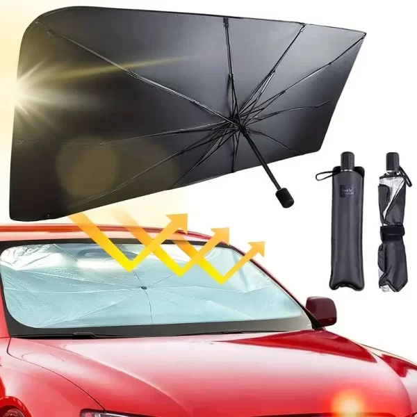 Parasol Protector de sol para coche, sombrilla de verano para Interior.
